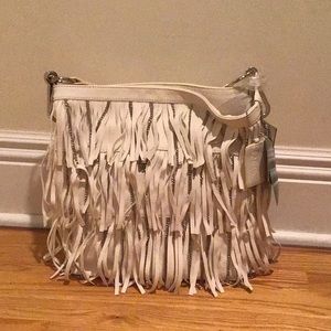 Brand New Carlos Santana White Fringe Bag
